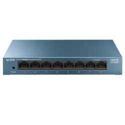 SWITCH DE 8 PUERTOS GIGABIT TPLINK LS108G PARA ESCRITORIO PLUG AND PLAY CON CARCASA DE ACERO TL1
