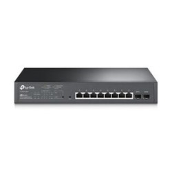 Switch TPLINK TLSG2210MP administrable OMADA POE de 8 puertos 10/100/1000 Mbps 802.3at / af POE y 2 Gigabit SFP TL1