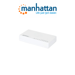 Manhattan 560702 Switch De Escritorio Gigabit Ethernet De 8 Puertos De Plástico Para Escritorio Ieee 802.3az (ethernet De Eficie